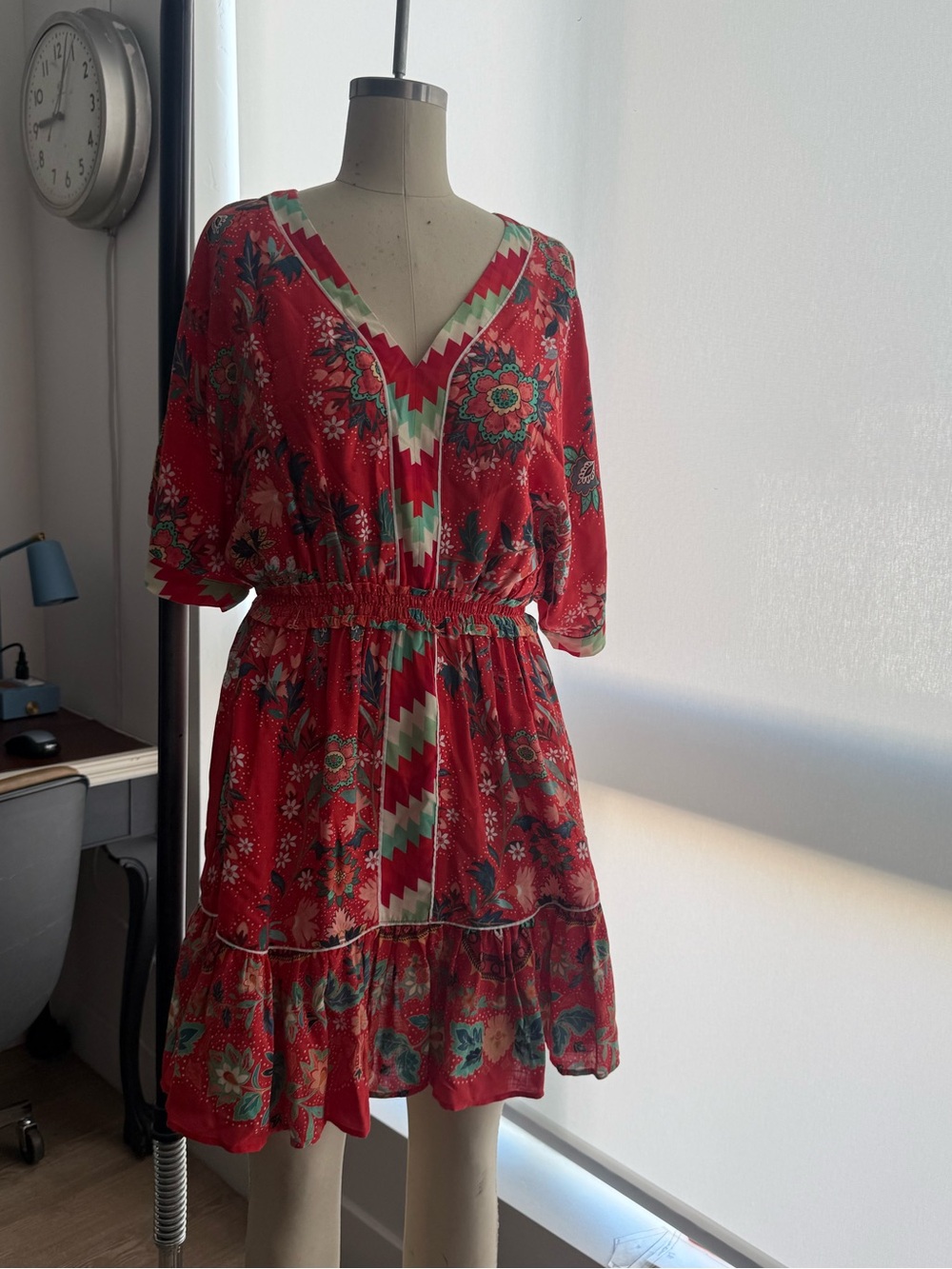 ANTHROPOLOGY FARM RIO DRESS SZ S